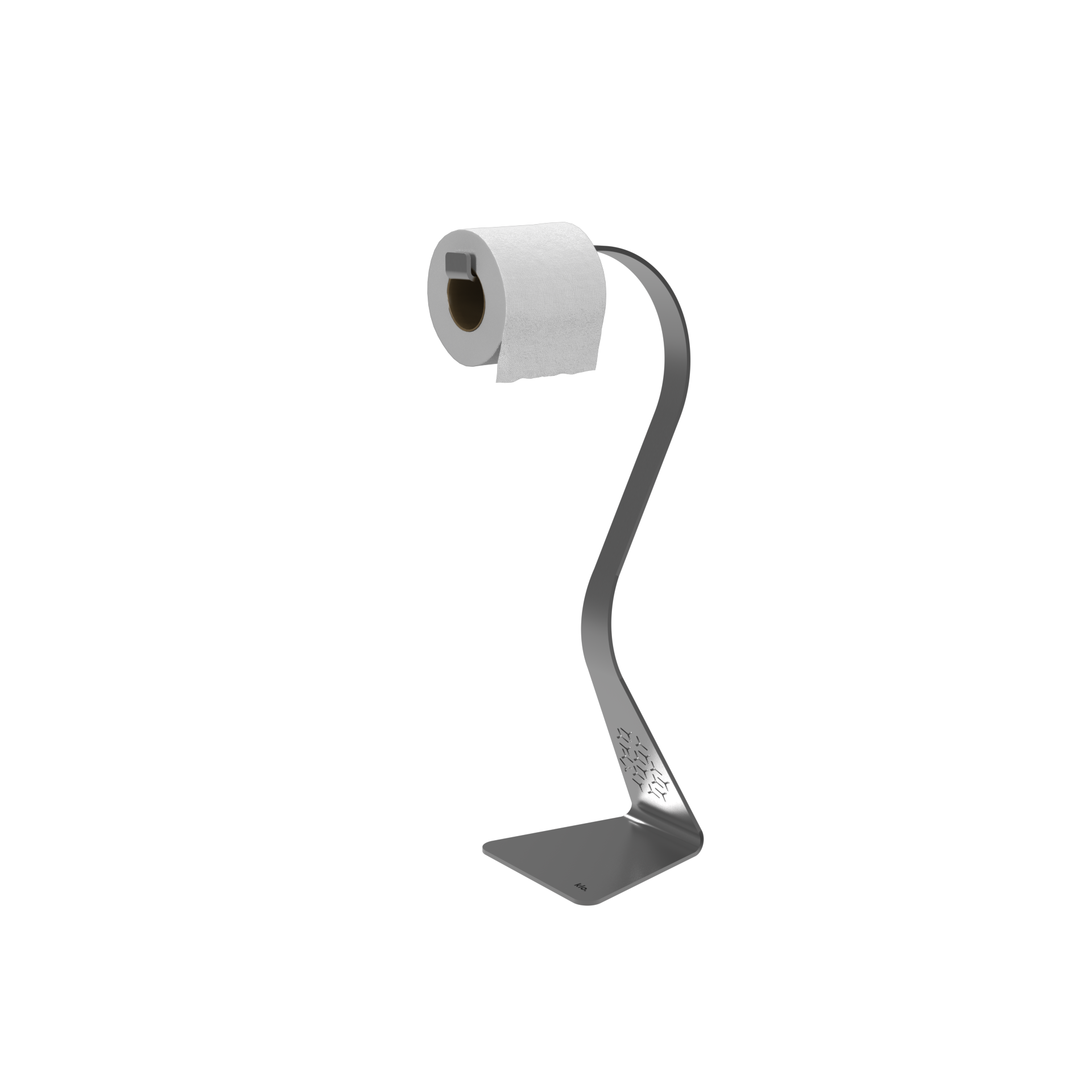 Porta rotolo carta assorbente Easy-Roll in metallo L 35 x P 10 x H 18 cm
